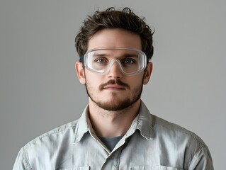 Fototapeta premium Busts of male engineers