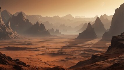 Naklejka premium alienate planet , planet , Outer Planet , Planet Destruction , Ai Generatives