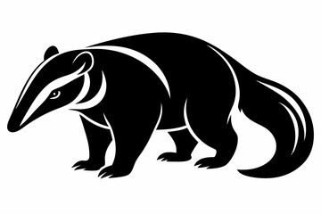 Obraz premium anteater line art silhouette vector illustration