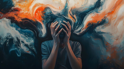 Chaos and Color: An Artistic Interpretation of the Internal Turmoil of Panic Disorder