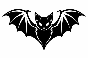 bat line art silhouette vector illustration