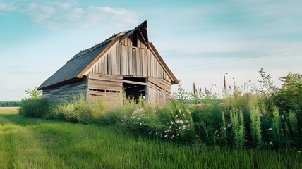 Obraz premium old wooden house