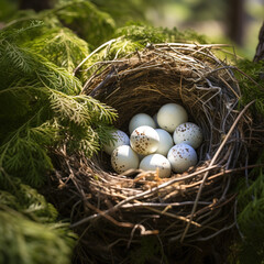 Obraz premium nest with eggs