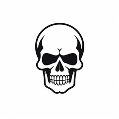 Fototapeta premium human skull isolated on white