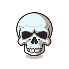 Fototapeta premium human skull isolated on white