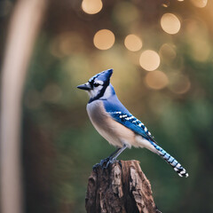 Blue Jay Bird Closeup