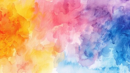 Colorful Bright Watercolor Paint Abstract Background Texture