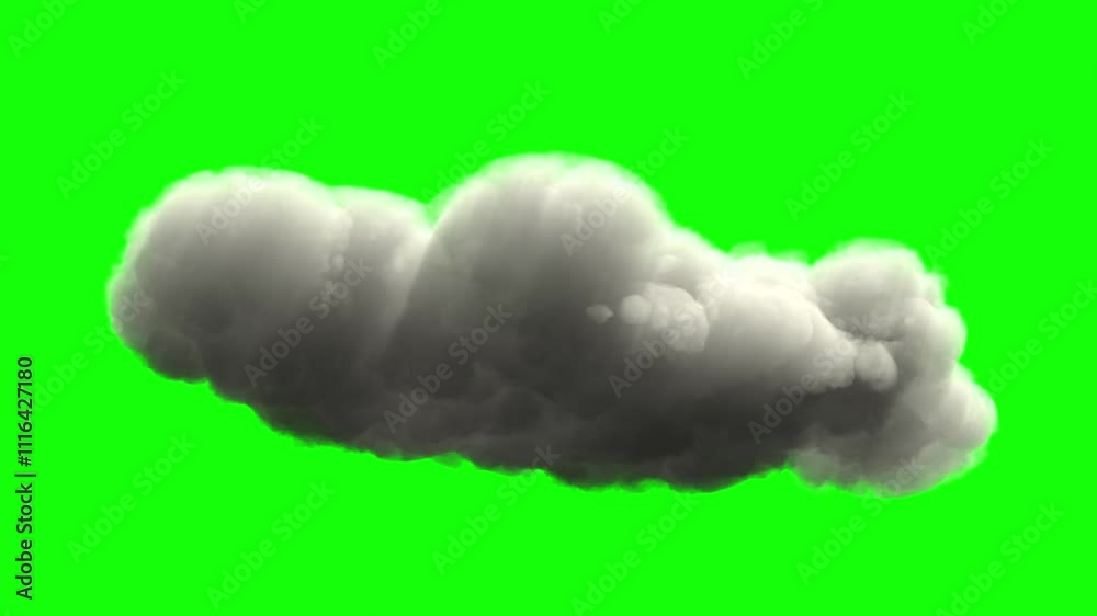 Canvas Prints cloud on green screen background