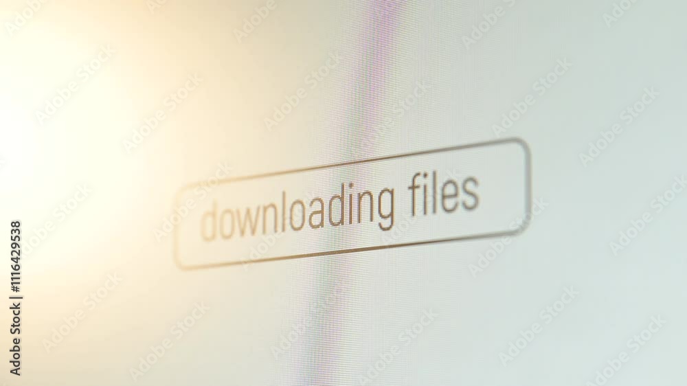 Poster icon of downloading files on computer screen then connection error message appeared. concept of down