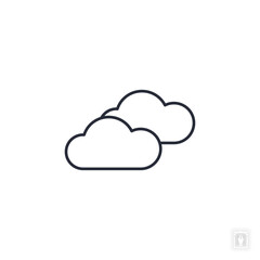 Fototapeta premium cloud icon. cloud Symbol sign for mobile concept and web design. Vector icon, Logo illustration, Vector graphics