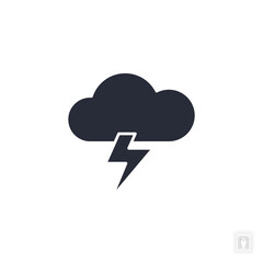 storm icon. storm Symbol sign for mobile concept and web design. Vector icon, Logo illustration, Vector graphics