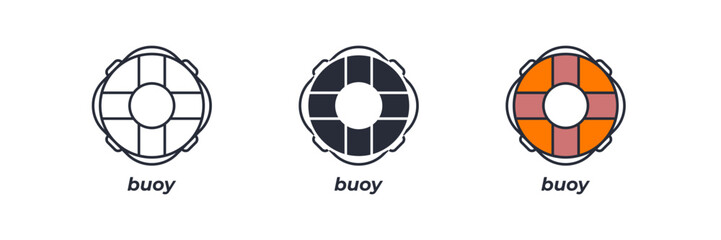 buoy icon. buoy Symbol sign for mobile concept and web design. Vector icon, Logo illustration, Vector graphics