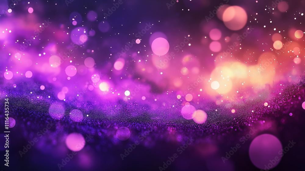 Poster gradient abstract purple background with light rays and shadows creating a peaceful and atmospheric 