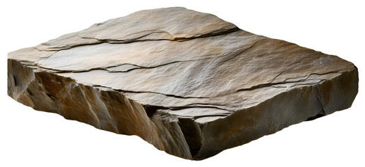 stone slab isolated on a transparent background.