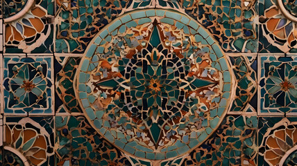 Obraz premium Tile Texture with Bold, Vibrant Colors.
