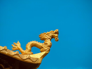 Dragon statue,dragon symbol,dragon Chinese is a beautiful Thai and Chinese architecture of shrine, temple.Symbol of good luck and prosperity during the Chinese New Year celebrations.