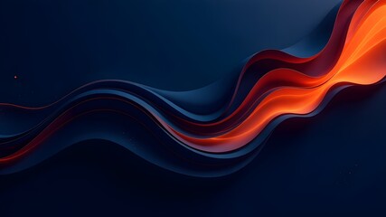 Obraz premium Abstract red and blue waves