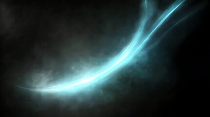 Abstract Light Trails in Dark Smoky Space