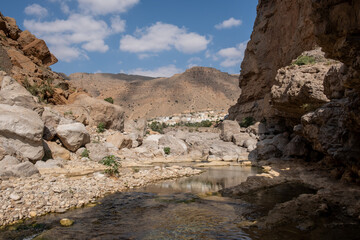 Oman Wadi hawer Canyon