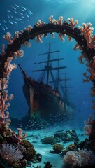 school of fish in the sea