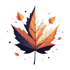 Autumn leaves illustration