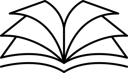 Open book icon. Book icons set. Education signs and symbols. Vector illustration.