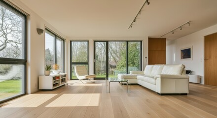 Fototapeta premium Modern Living Room with Natural Light