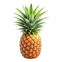 A pineapple with a transparent background, PNG file