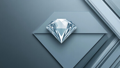Elegant Diamond Design on Geometric Background