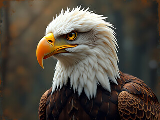 Obraz premium american bald eagle