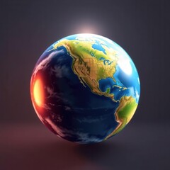 usa map of america, united States globe Showing State Borders and Capitals	