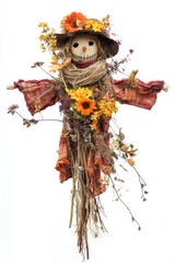 Scarecrow. Fall season decoration.