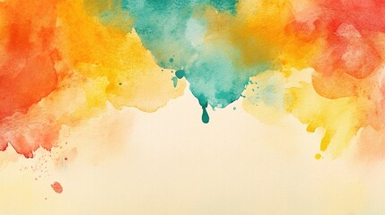 Fototapeta premium Vibrant watercolor heart on white background, symbolizing love