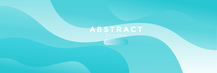 Wave web banner, Modern template for background, Blue banner, Blue gradient banner, Liquid web banner