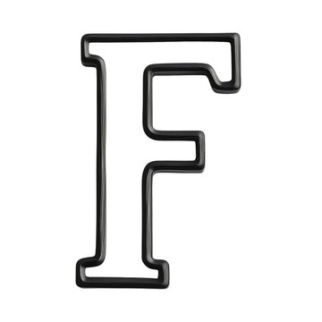 recommend clip art: Artistic rendering of the letter F with shaded patterns
                    