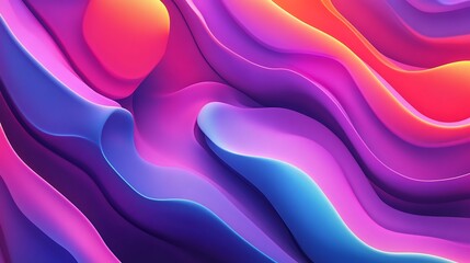 Obraz premium Vibrant Gradient Waves to Enhance Any Modern Visual Project