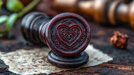 Love letter with wax seal 