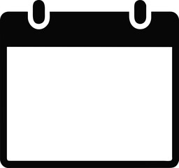 Blank date calendar mockup