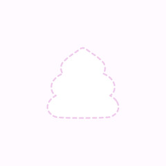 シンプルな波線のうんちアイコン♪