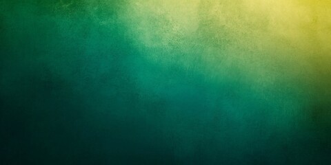 Fototapeta premium Elegant gradient of green and yellow fading into black on textured background, ideal for enhancing any project