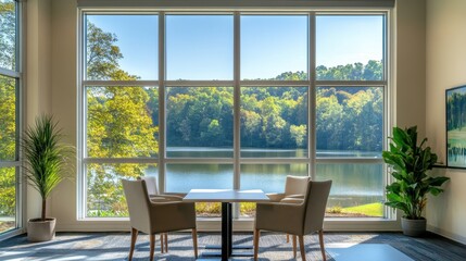 Tranquil Lakeview with Modern Interior Design