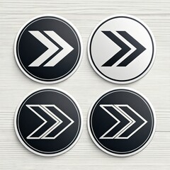 Stylish Arrow Badge Designs for Modern Aesthetics Generative AiI