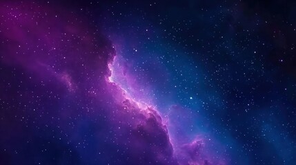 Obraz premium A vibrant cosmic scene featuring swirling nebulae and countless stars in deep space.