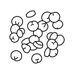 quinoa vegan food line icon vector. quinoa vegan food sign. isolated contour symbol black illustration