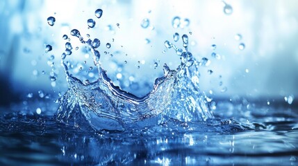 Water splash captured in motion