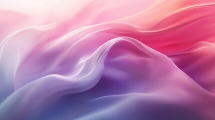 Fototapeta premium Abstract Pink and Purple Fabric Draped in Gentle Waves