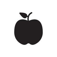 Apple icon Flat line illustration