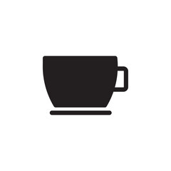 Coffee cup Flat line illustration