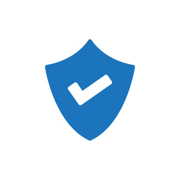 recommend clip art: shield check mark icon Flat line illustration