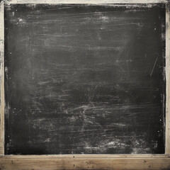 old blackboard on wooden background
